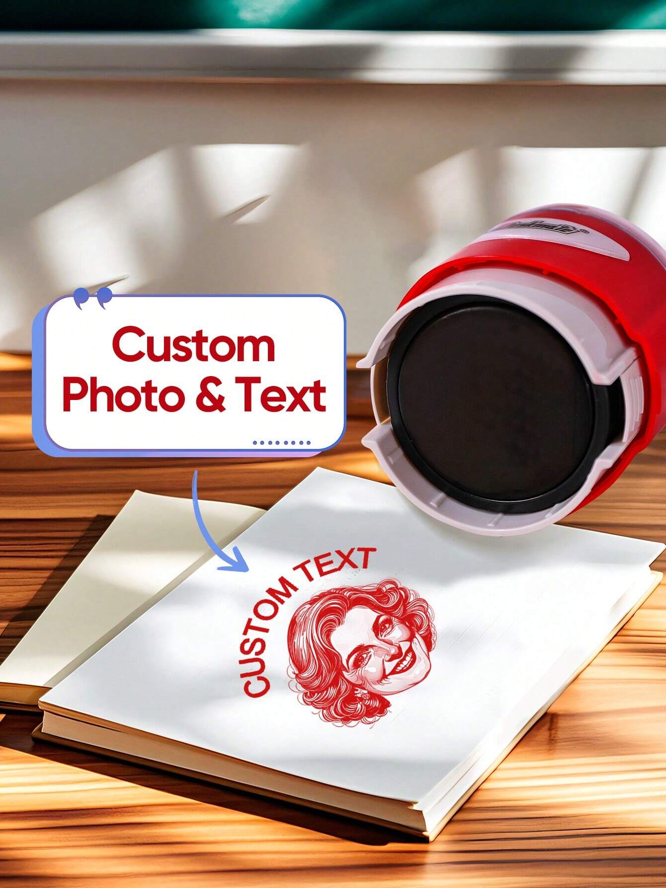 Self Inking Face & Logo Stamp By StampMyMark®