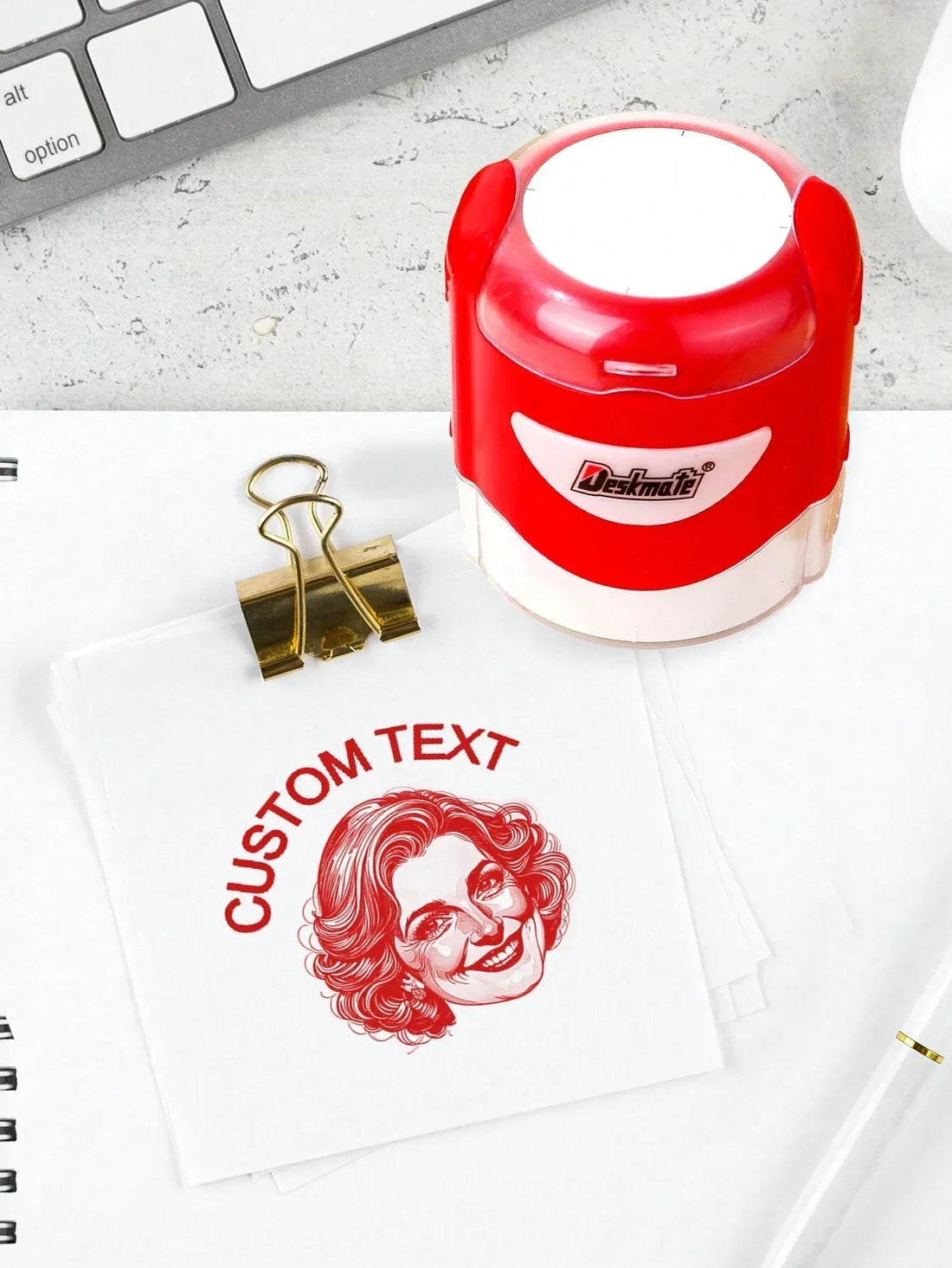 Self Inking Face & Logo Stamp By StampMyMark®