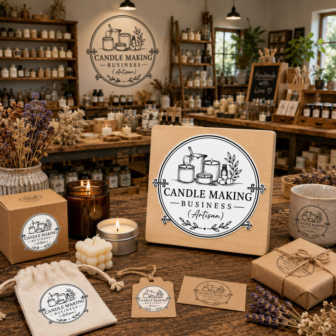 Big Custom Stamp for Candle Making Business (Artisan) | Logo Stamp – StampMyMark®