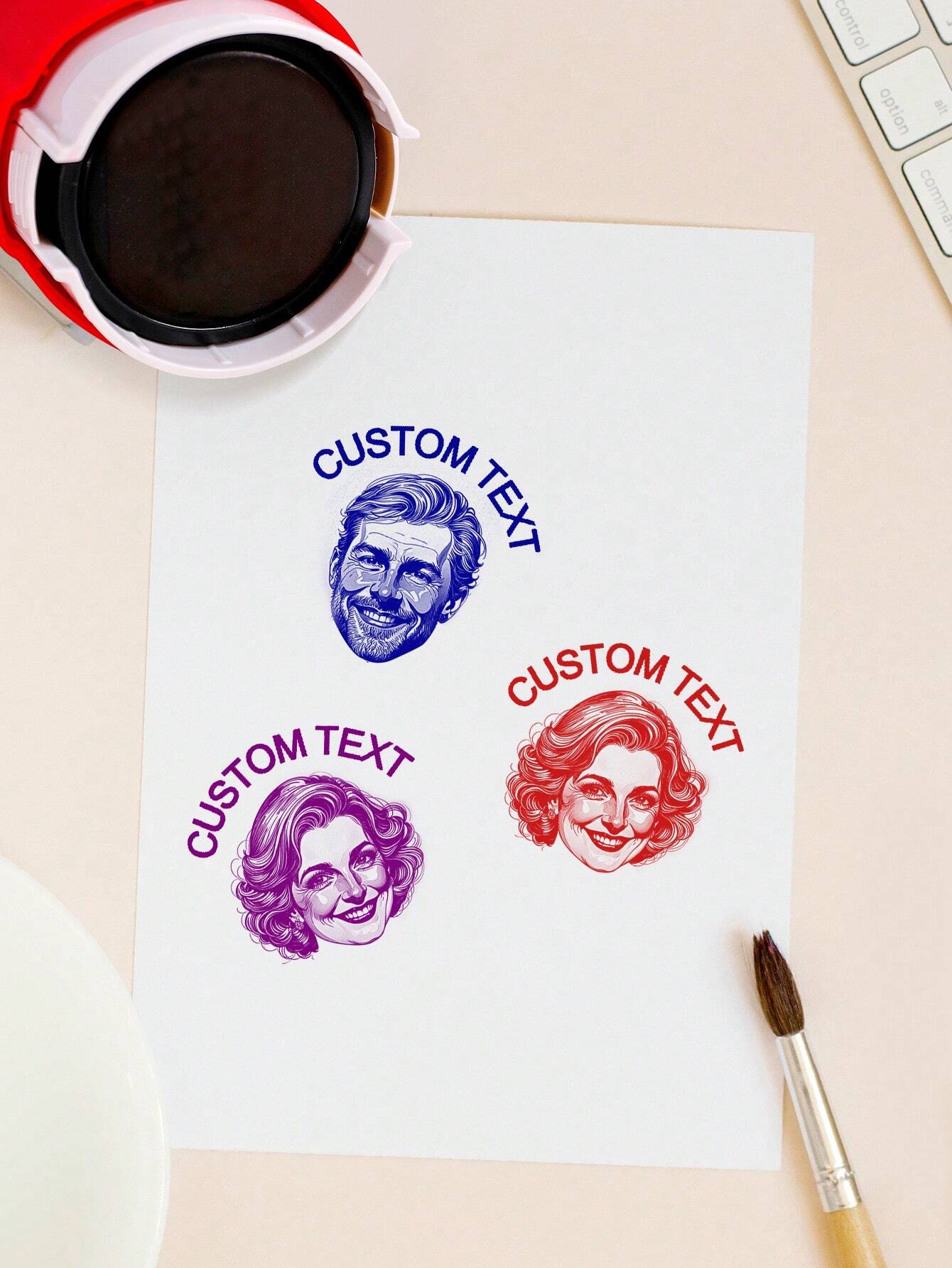 Self Inking Face & Logo Stamp By StampMyMark®