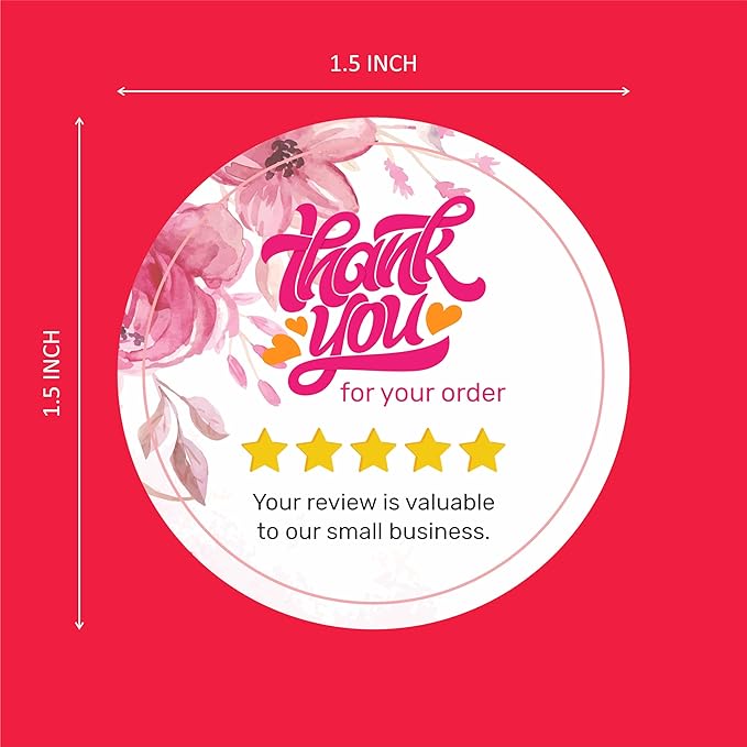 Thank You Stickers 1.5" (Pack of 250) – StampMyMark®