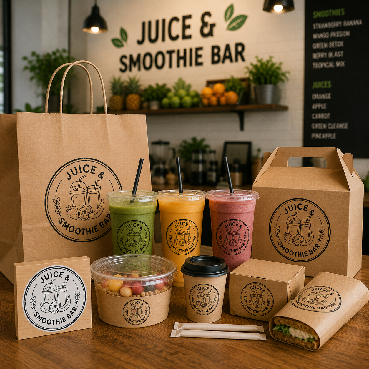 Big Custom Stamp for Juice & Smoothie Bar | Logo Stamp – StampMyMark®