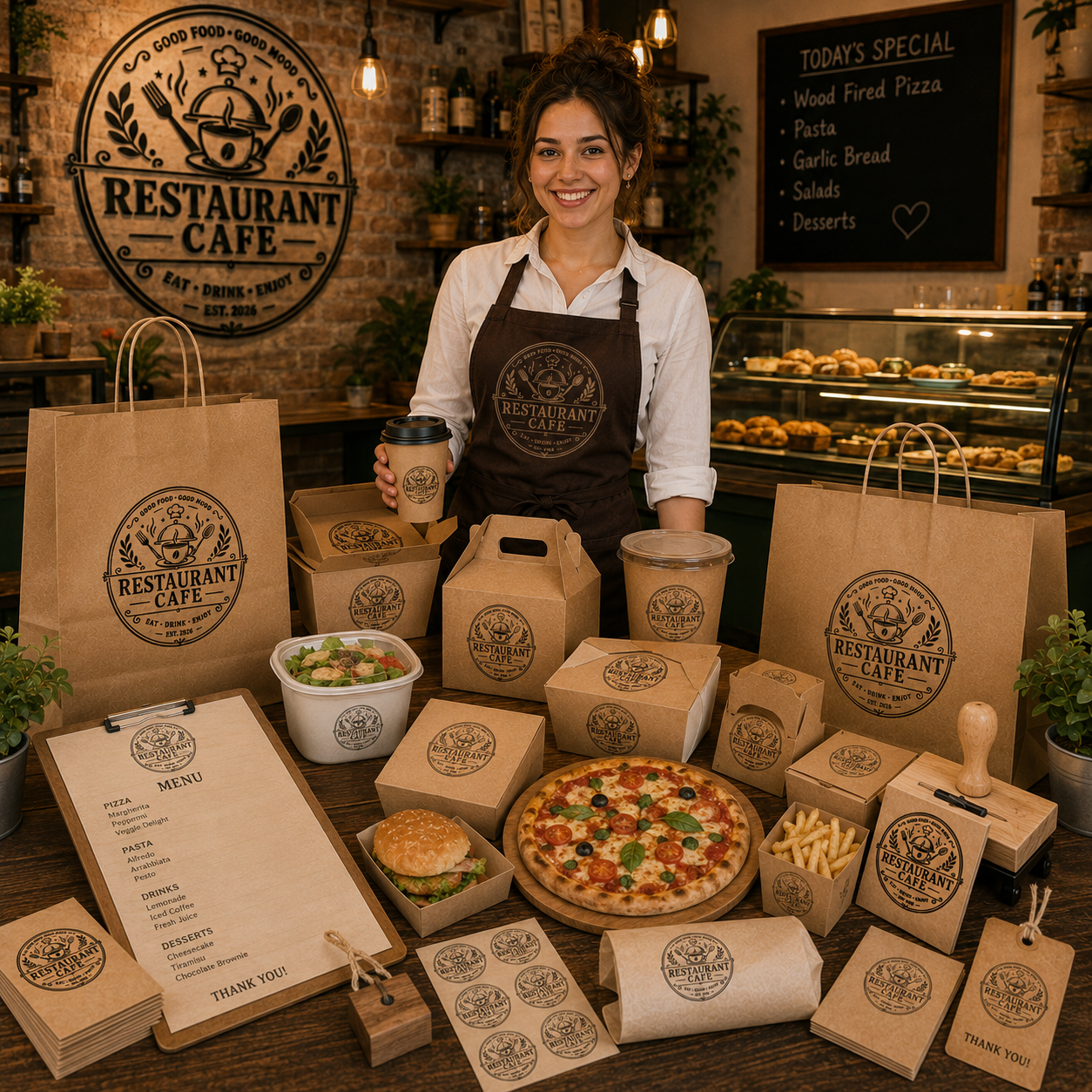 Big Custom Stamp for Restaurant / Cafe | Logo Stamp – StampMyMark®