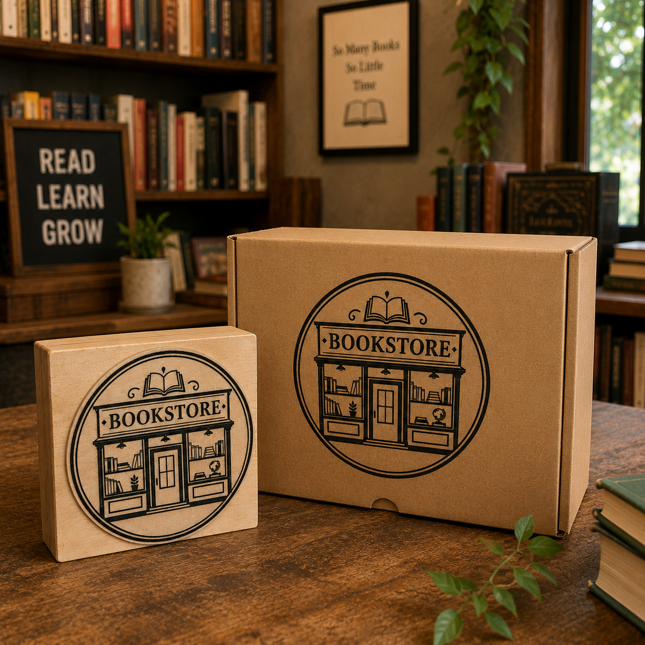 Big Custom Stamp for Bookstore | Logo Stamp – StampMyMark®