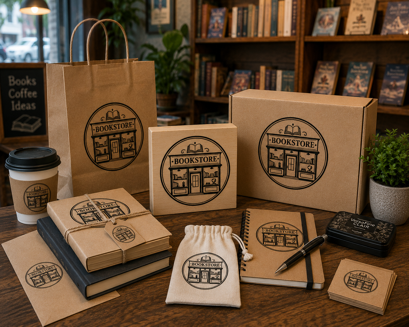 Big Custom Stamp for Bookstore | Logo Stamp – StampMyMark®