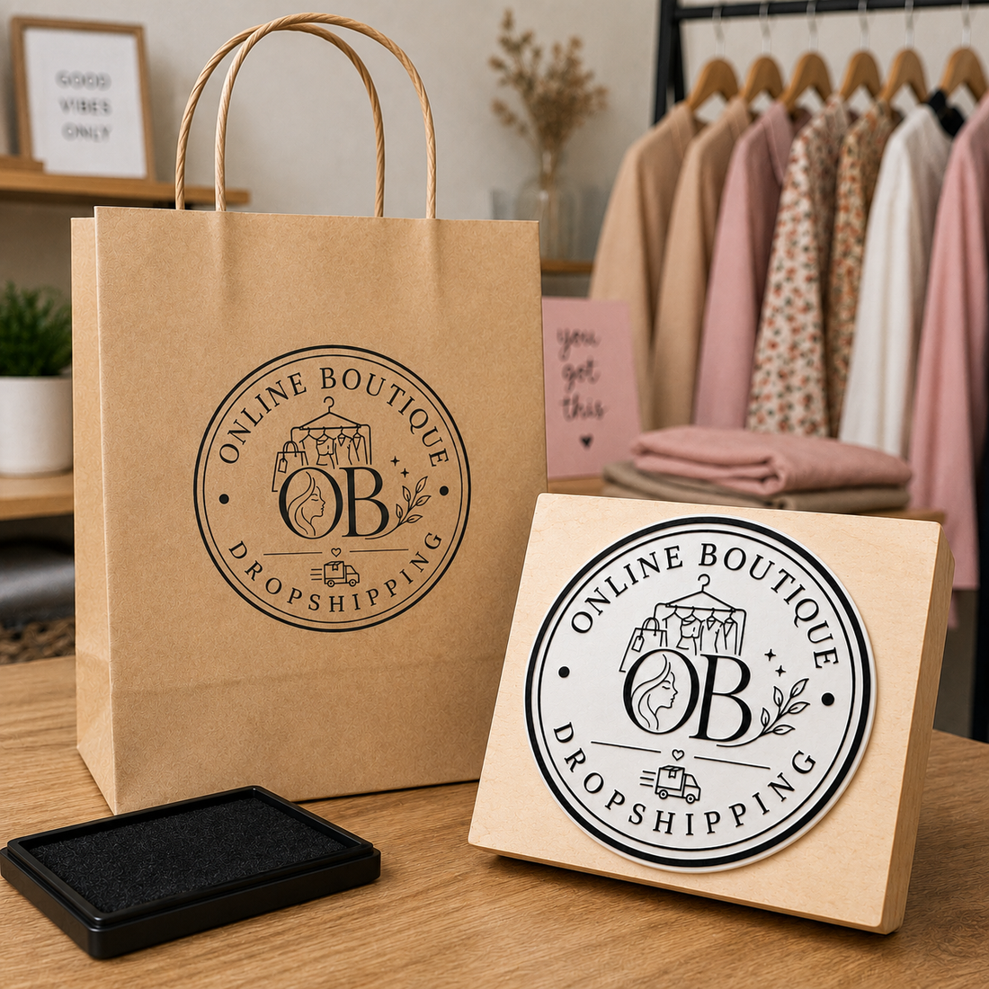 Big Custom Stamp for Online Boutique / Dropshipping | Logo Stamp – StampMyMark®