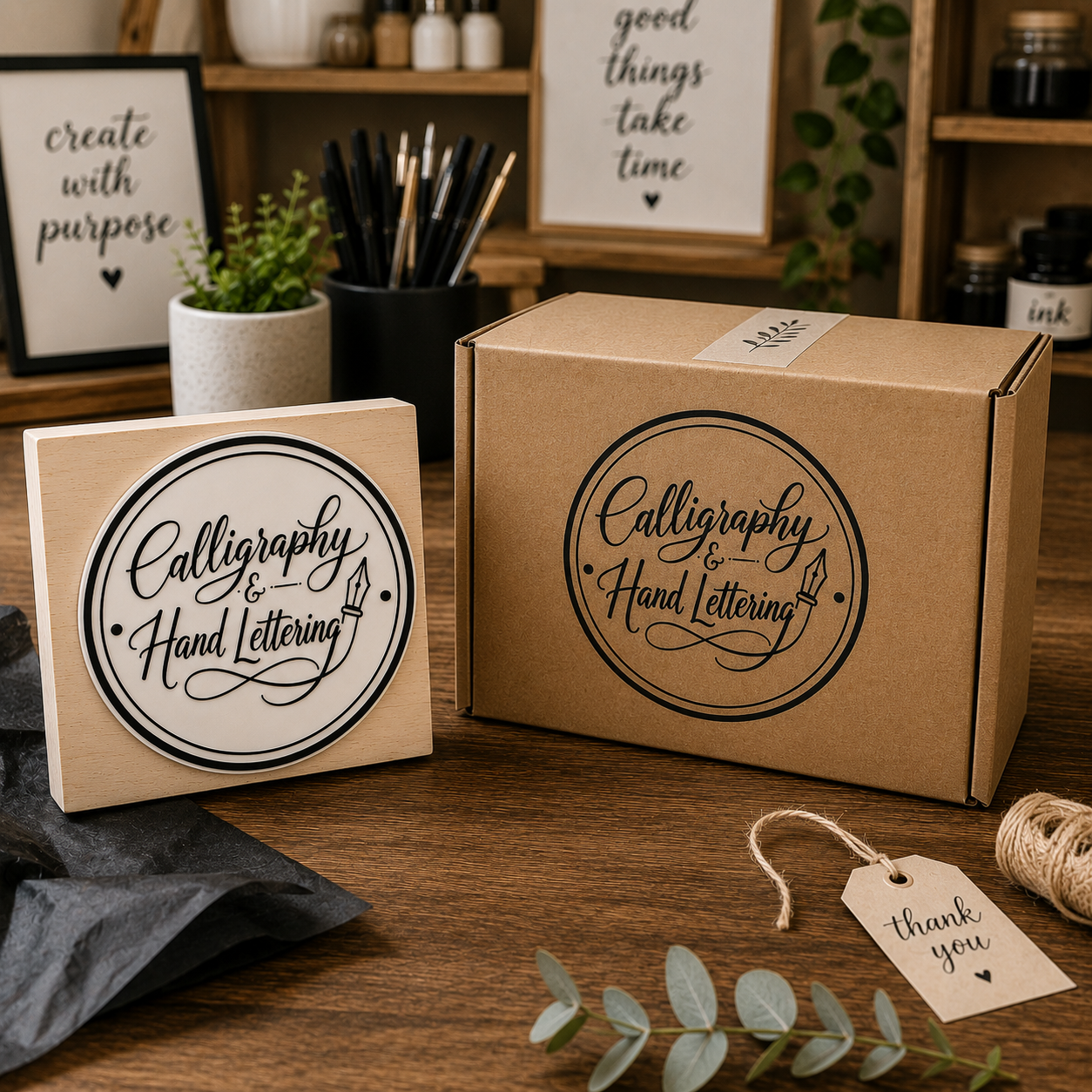 Big Custom Stamp for Calligraphy & Hand Lettering | Logo Stamp – StampMyMark®