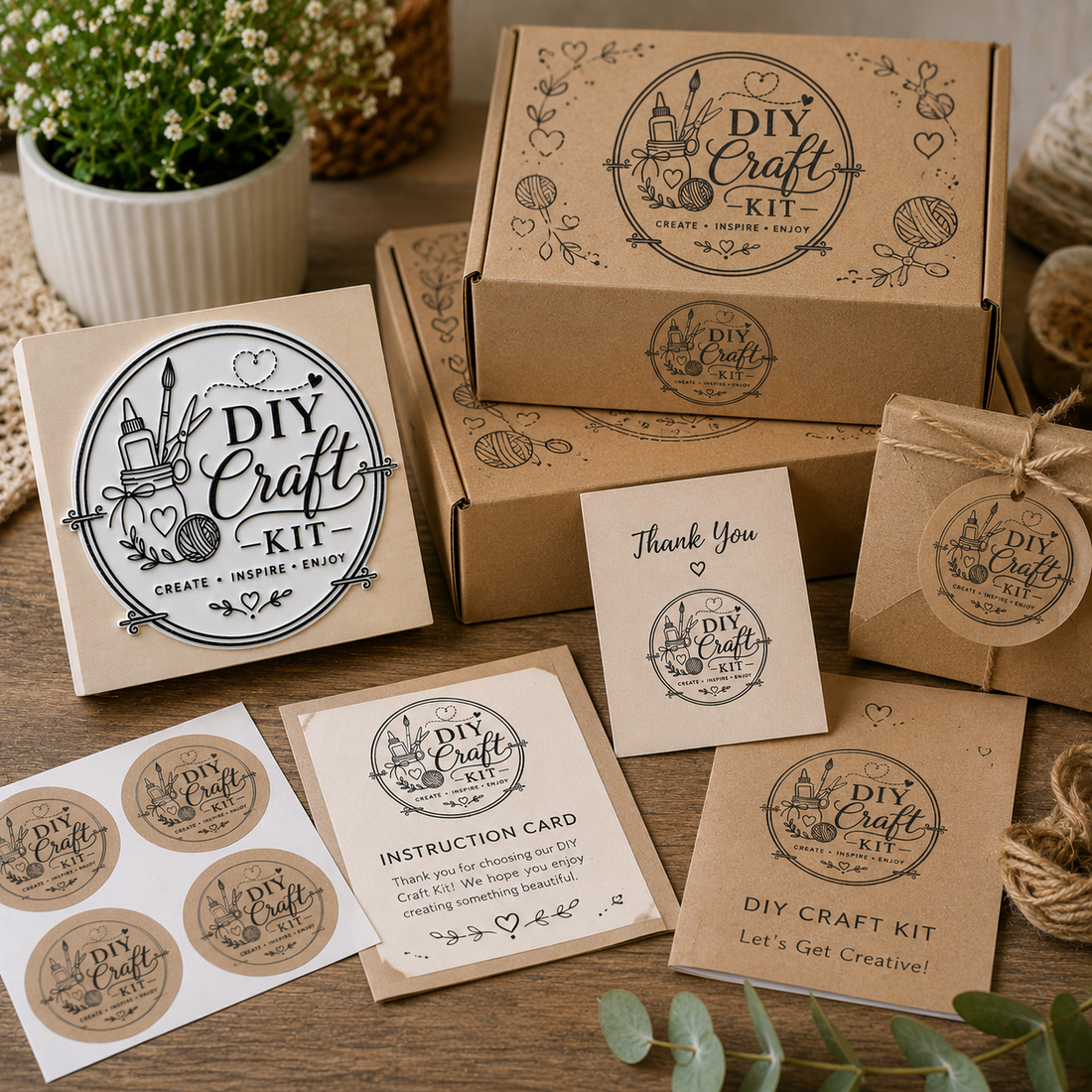 Big Custom Stamp for DIY Craft Kit Business | Logo Stamp – StampMyMark®