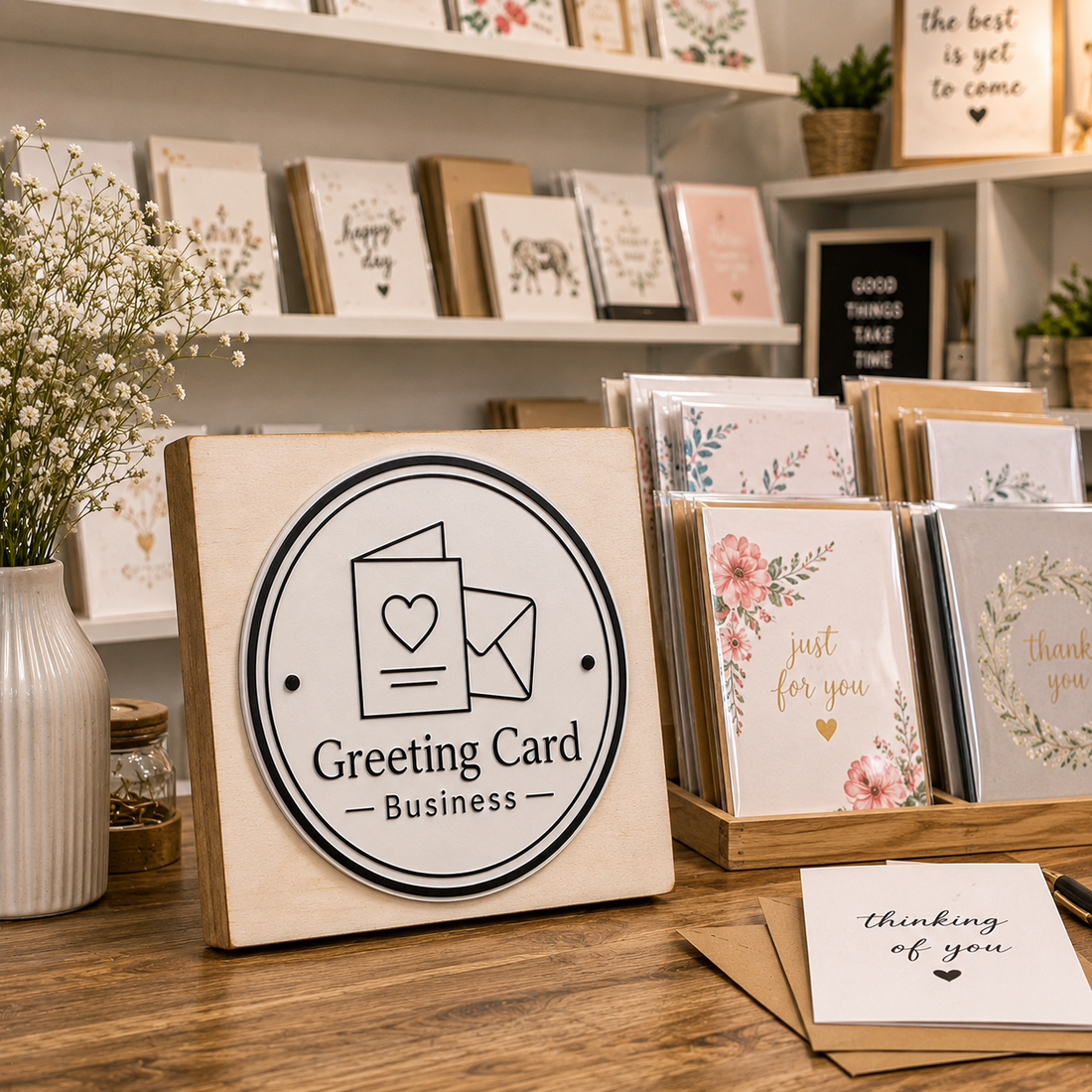 Big Custom Stamp for Greeting Card Business | Logo Stamp – StampMyMark®