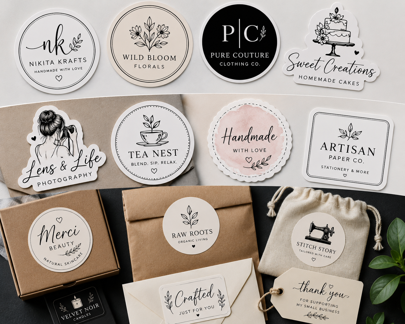 Custom Logo Stickers (500 PCS)  by StampMyMark®