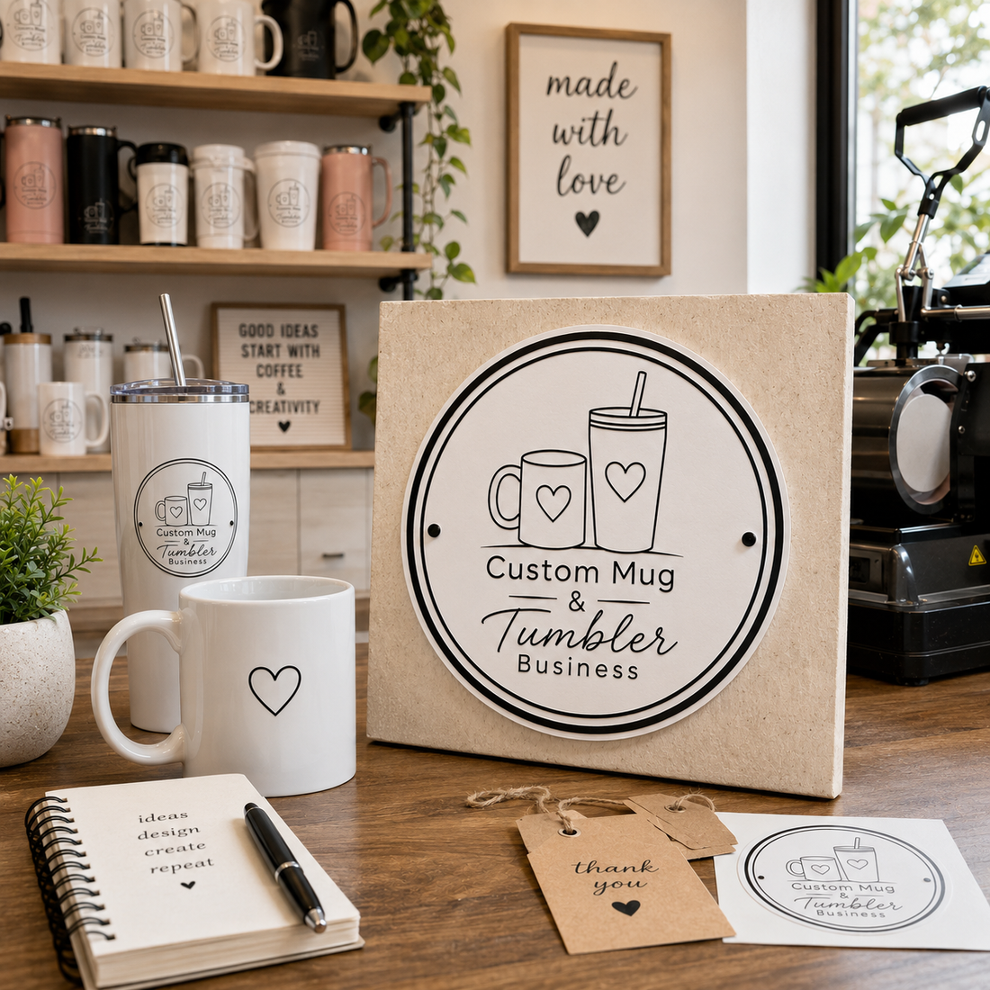 Big Custom Stamp for Custom Mug & Tumbler Business | Logo Stamp – StampMyMark®