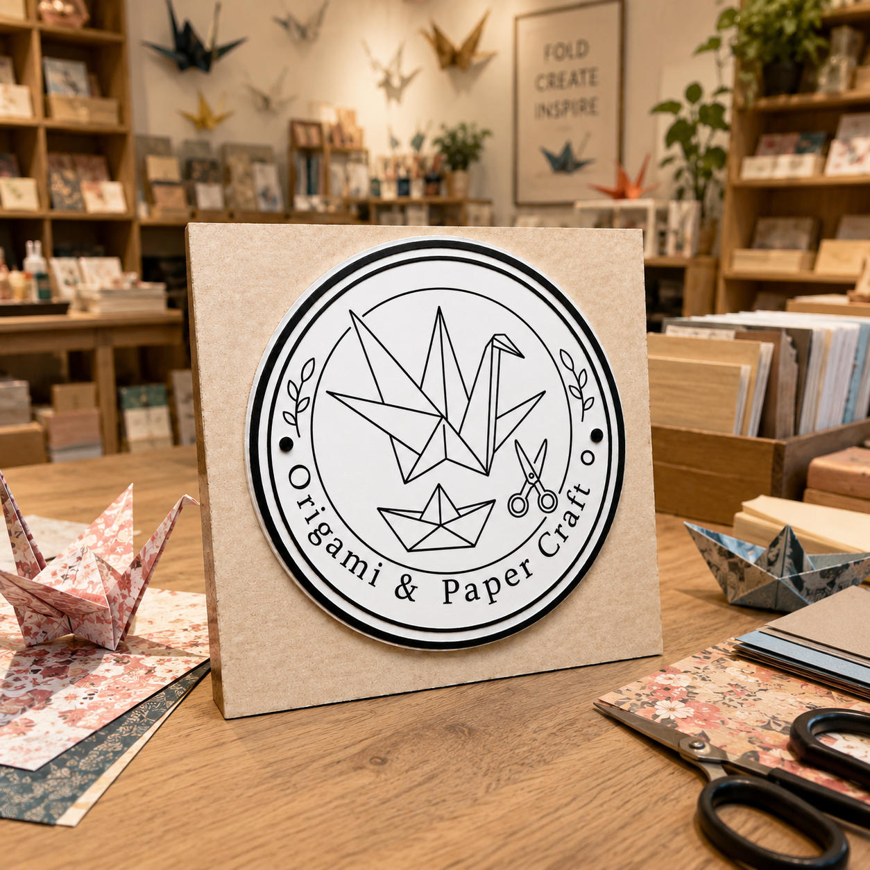 Big Custom Stamp for Origami & Paper Craft Business | Logo Stamp – StampMyMark®