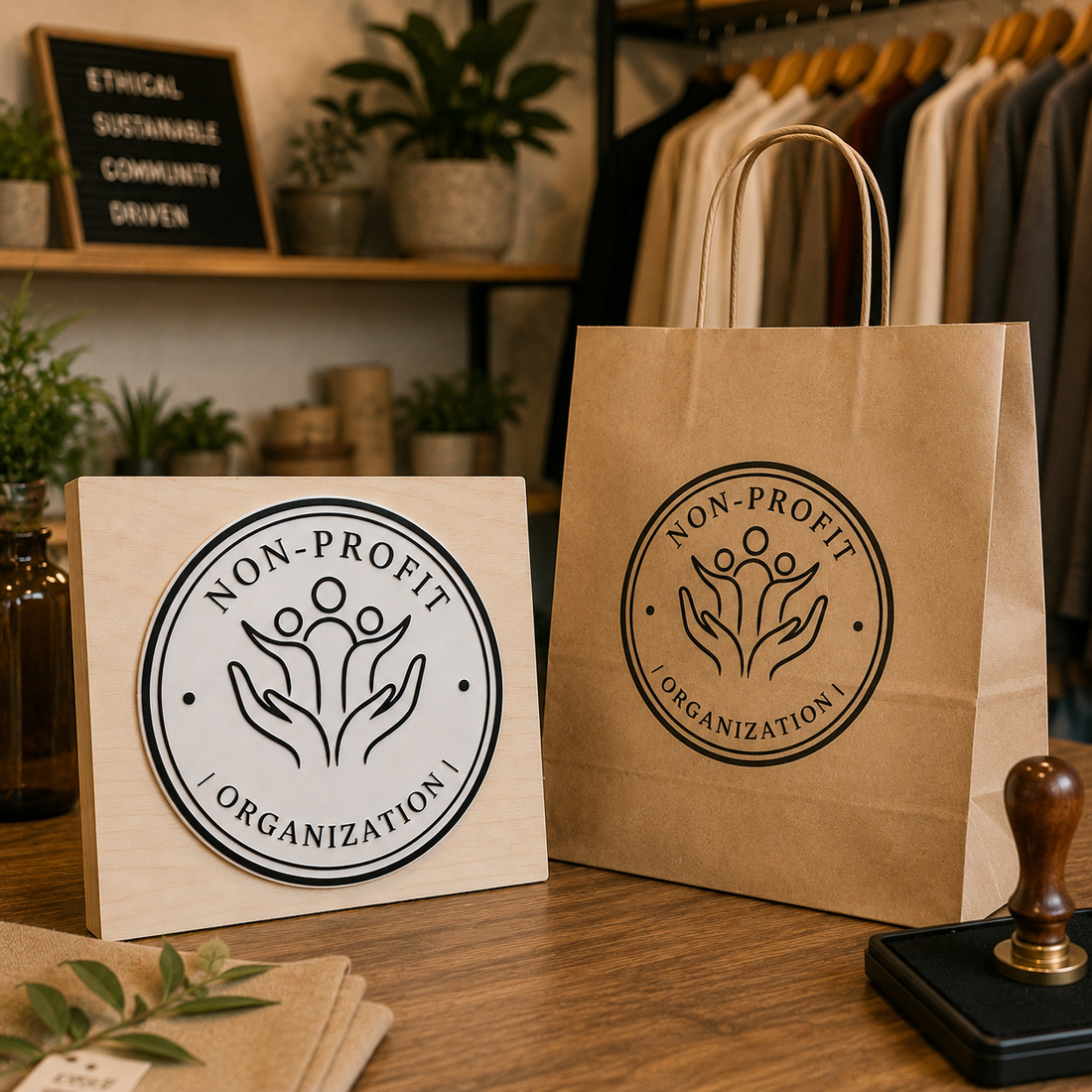 Big Custom Stamp for Non-Profit Organization | Logo Stamp – StampMyMark®