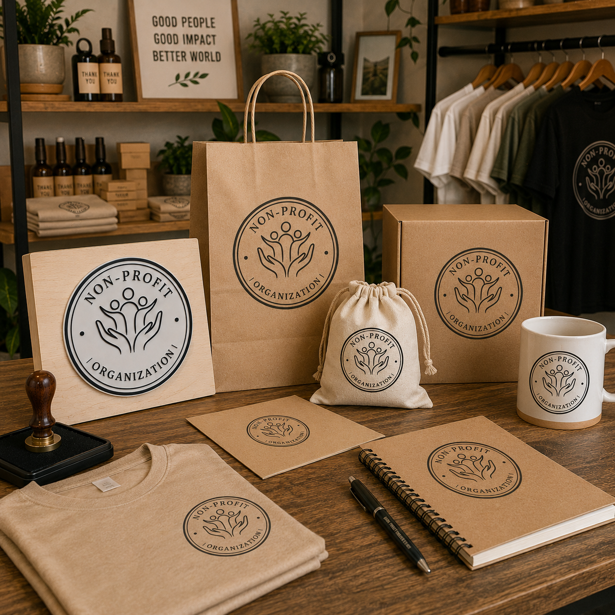 Big Custom Stamp for Non-Profit Organization | Logo Stamp – StampMyMark®