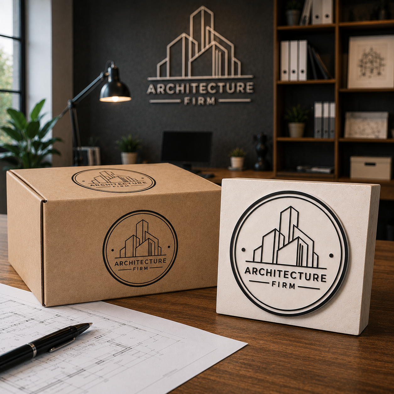 Big Custom Stamp for Architecture Firm | Logo Stamp – StampMyMark®