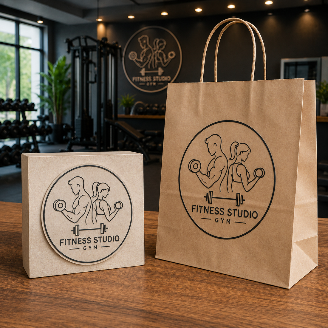 Big Custom Stamp for Fitness Studio / Gym | Logo Stamp – StampMyMark®
