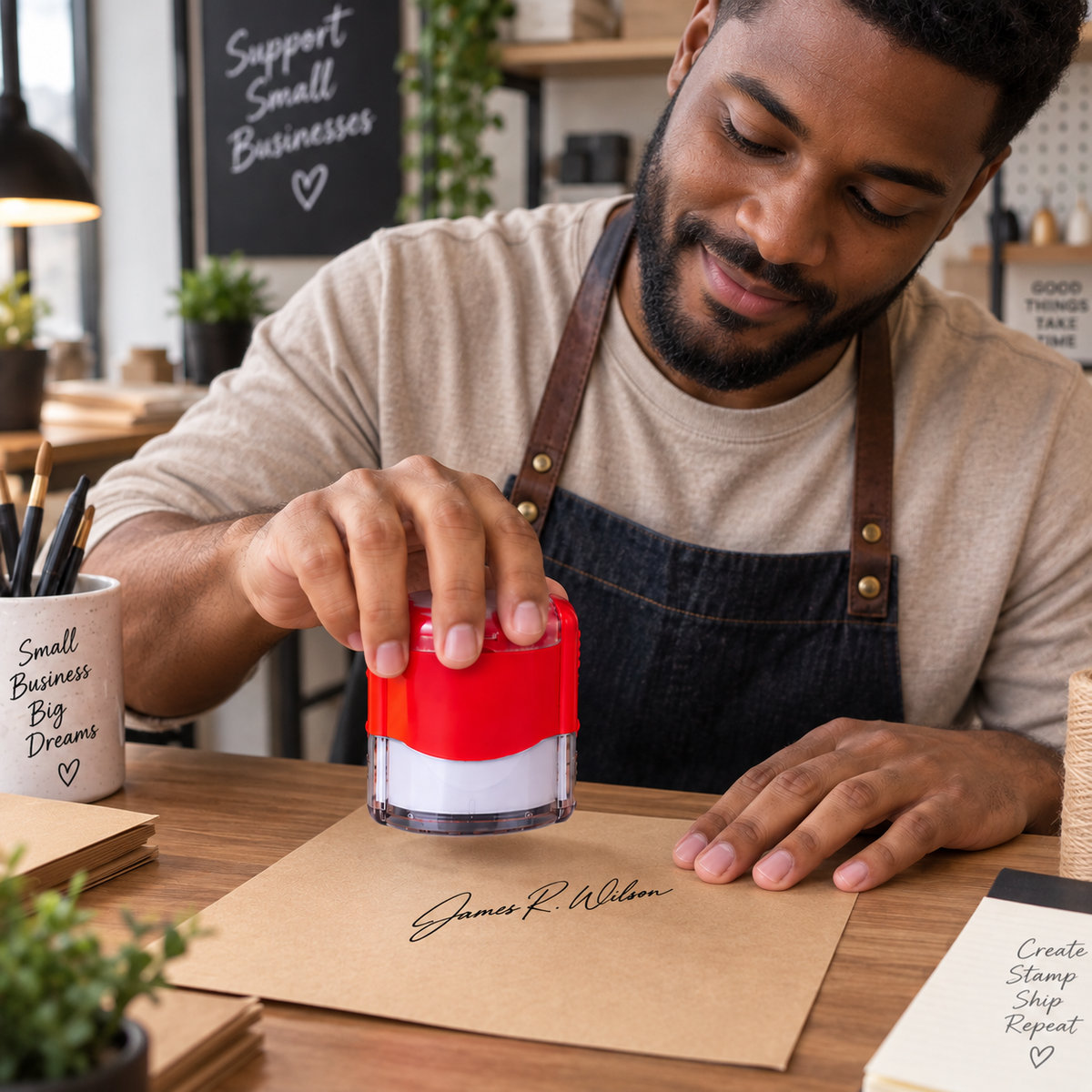 Custom Signature Stamp from Handwriting – Self Inking