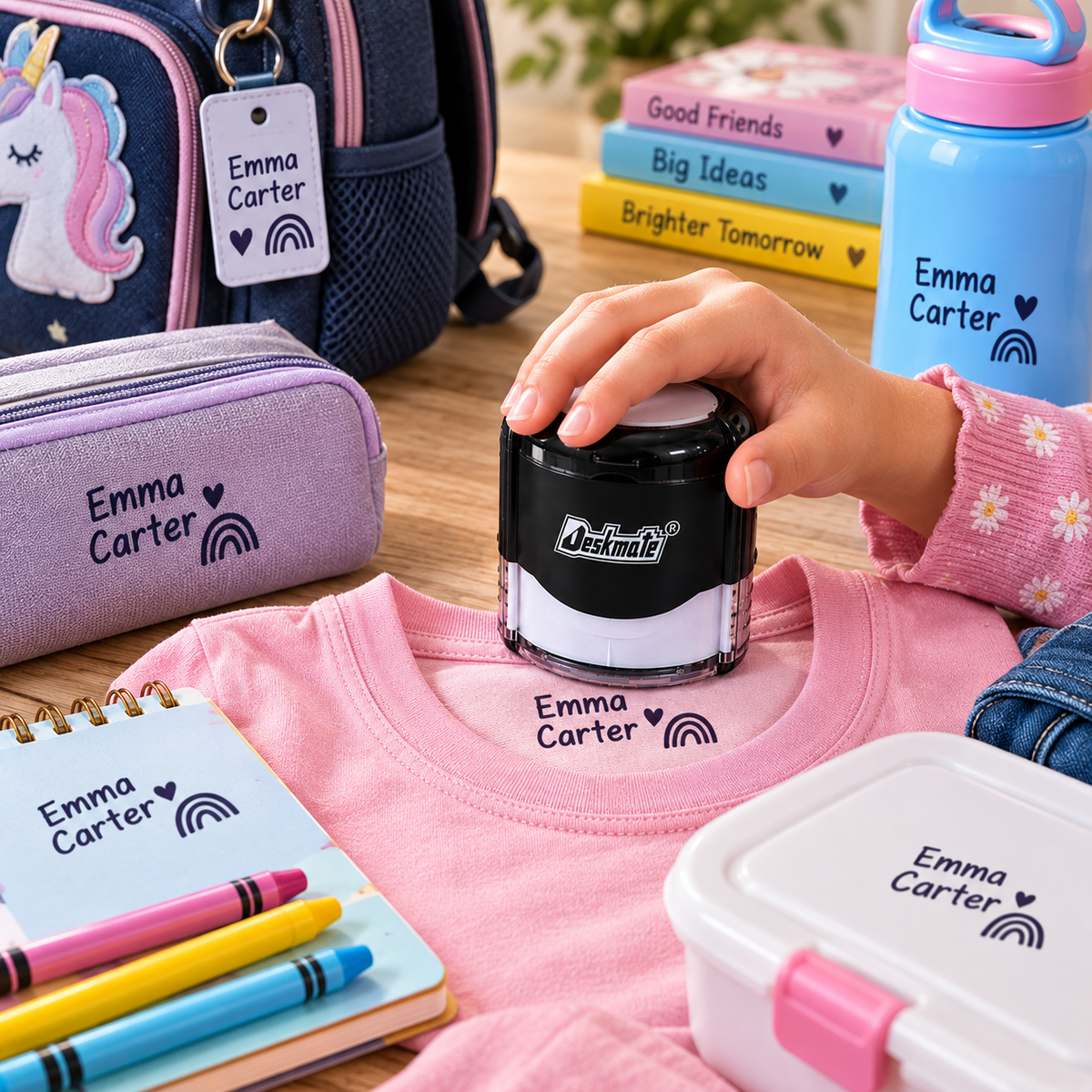 Kids Name Stamp for Clothing & School Supplies