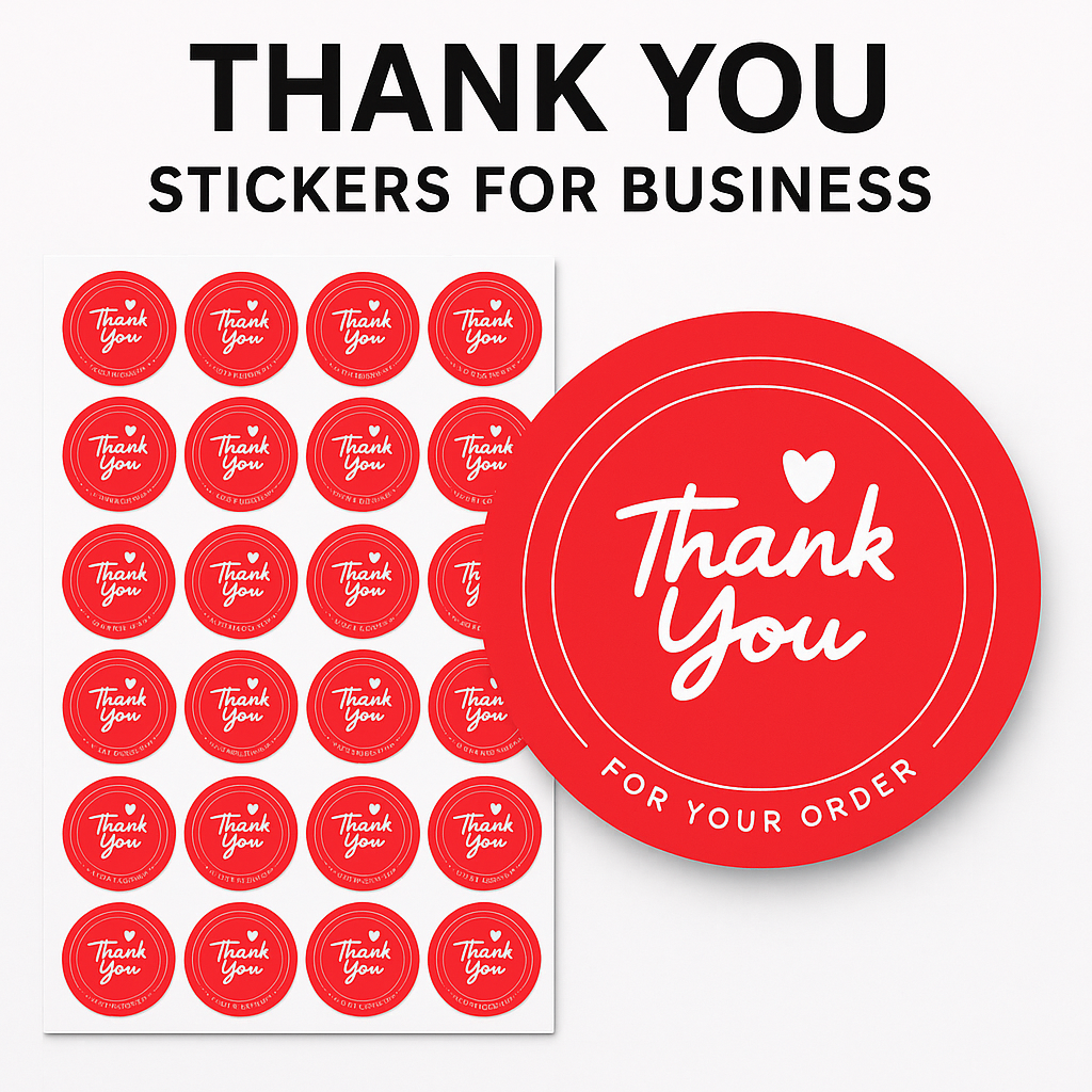 Thank You Stickers 1.5" (Pack of 250) – StampMyMark®