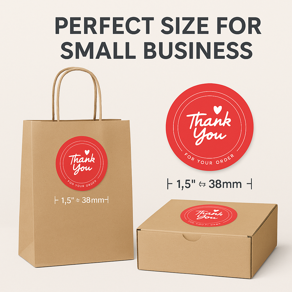 Thank You Stickers 1.5" (Pack of 250) – StampMyMark®