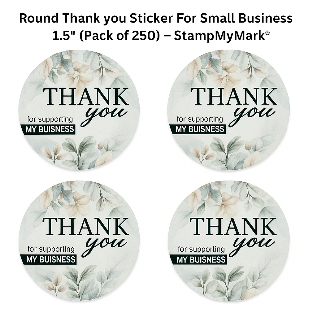 Thank You Stickers 1.5" (Pack of 250) – StampMyMark®