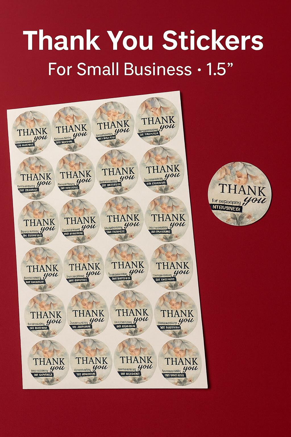 Thank You Stickers 1.5" (Pack of 250) – StampMyMark®