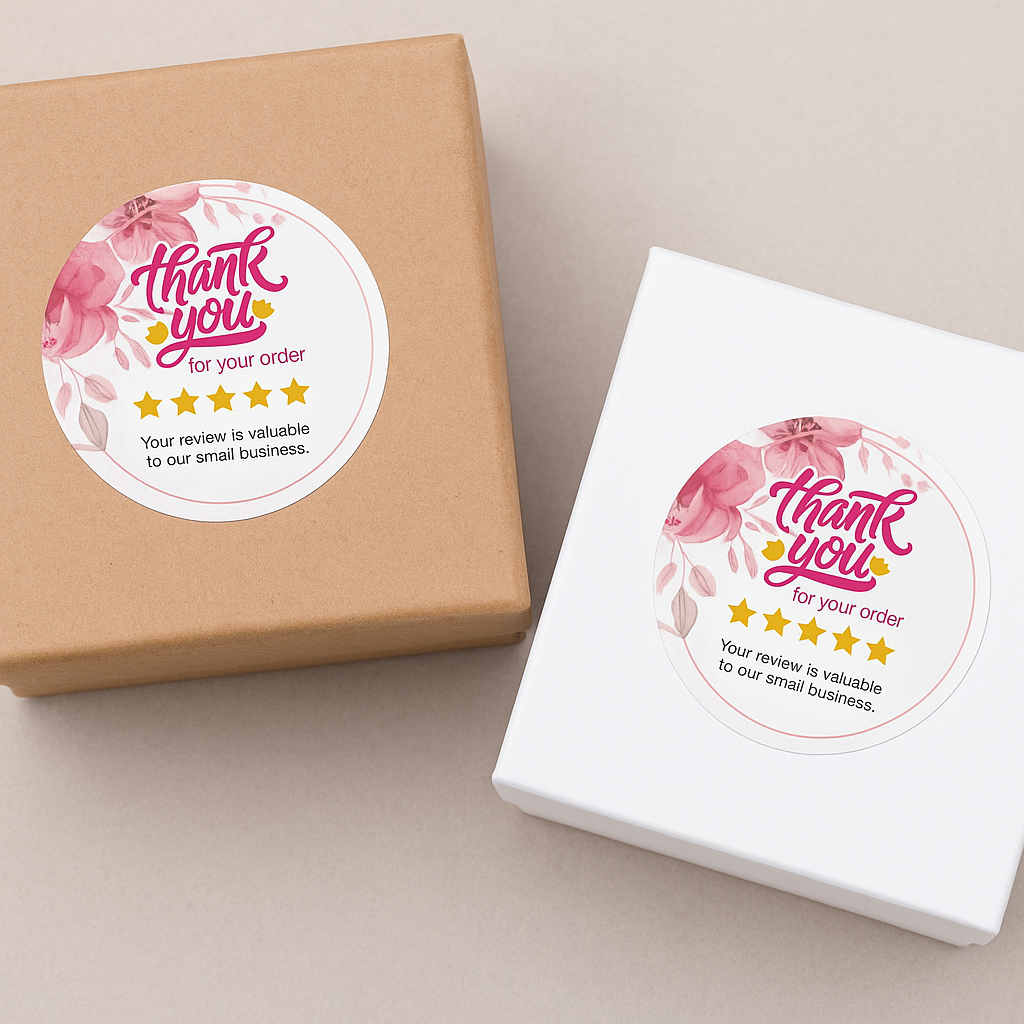 Thank You Stickers 1.5" (Pack of 250) – StampMyMark®