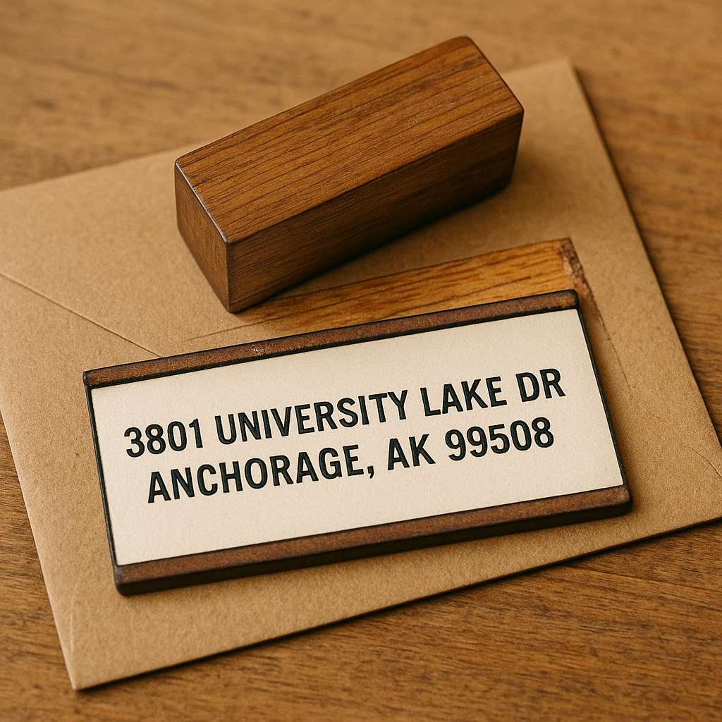 Personalized Return Address Stamp for Envelopes & Packages