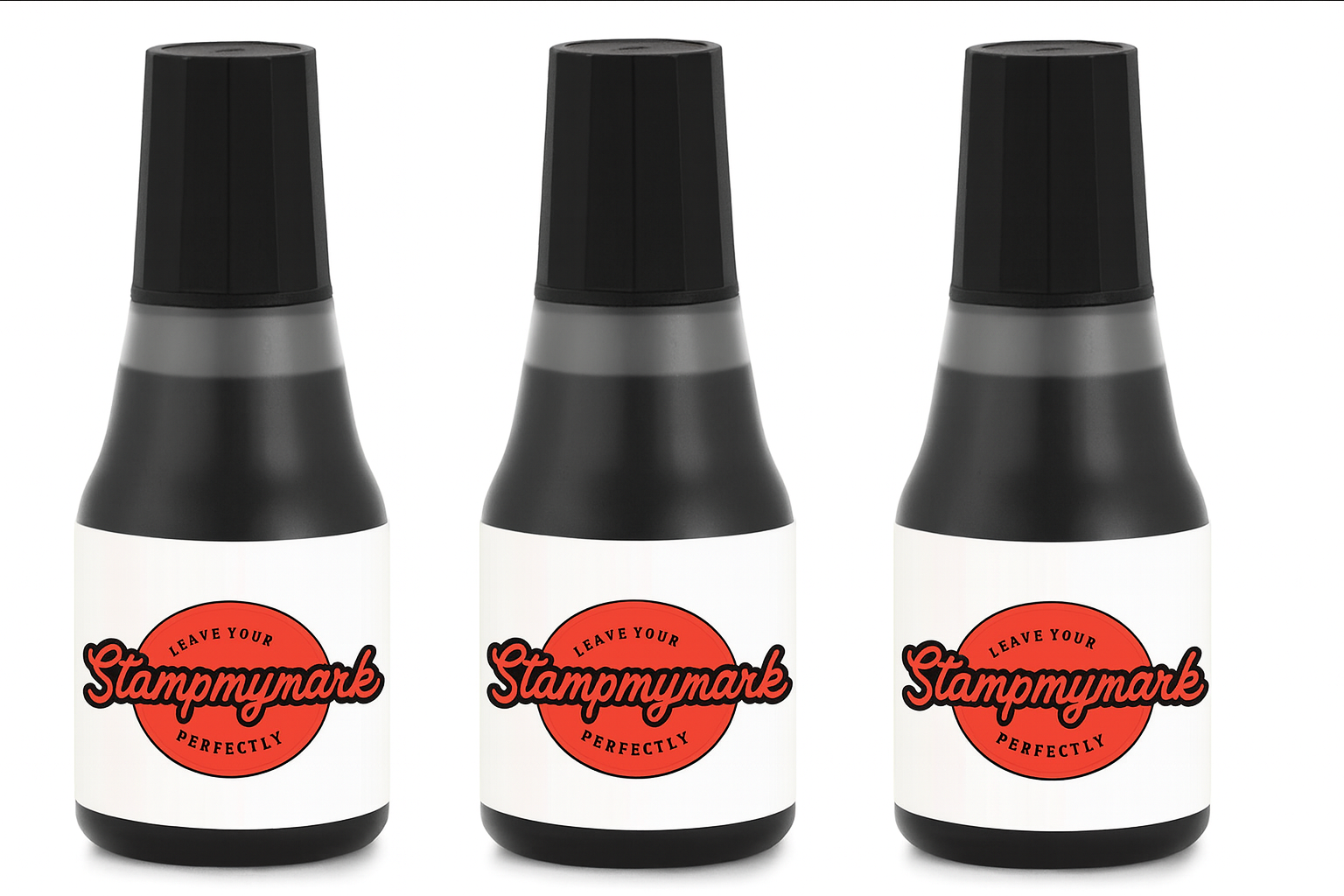 Stamp Pad Refill Ink - 3 Pc