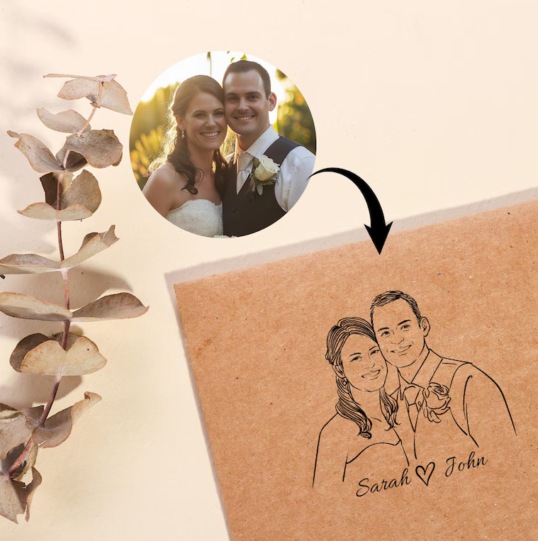 Custom Couple Stamp By StampMyMark®