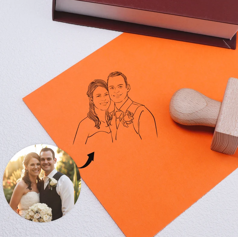Custom Couple Stamp By StampMyMark®