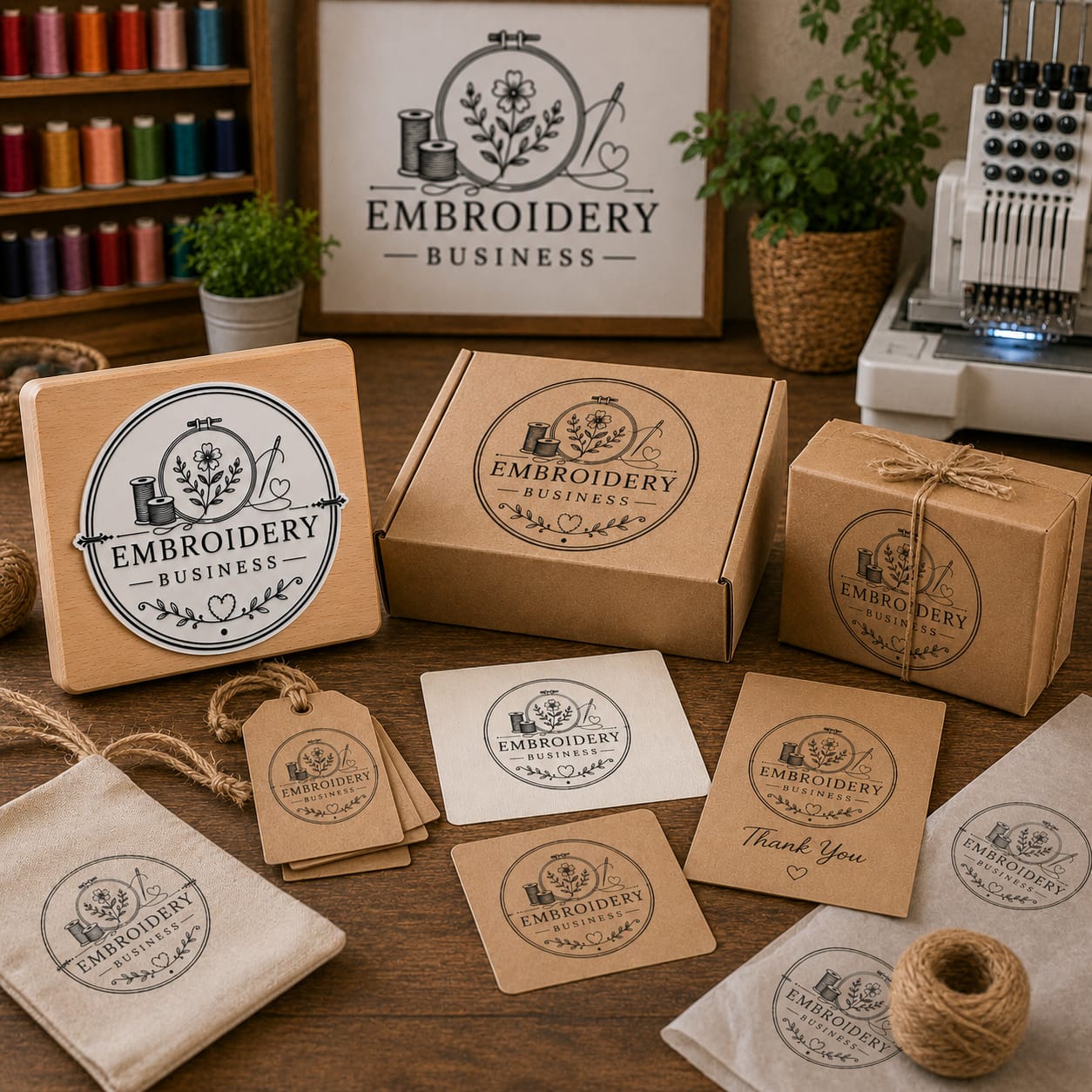 Big Custom Stamp for Embroidery Business | Logo Stamp – StampMyMark®