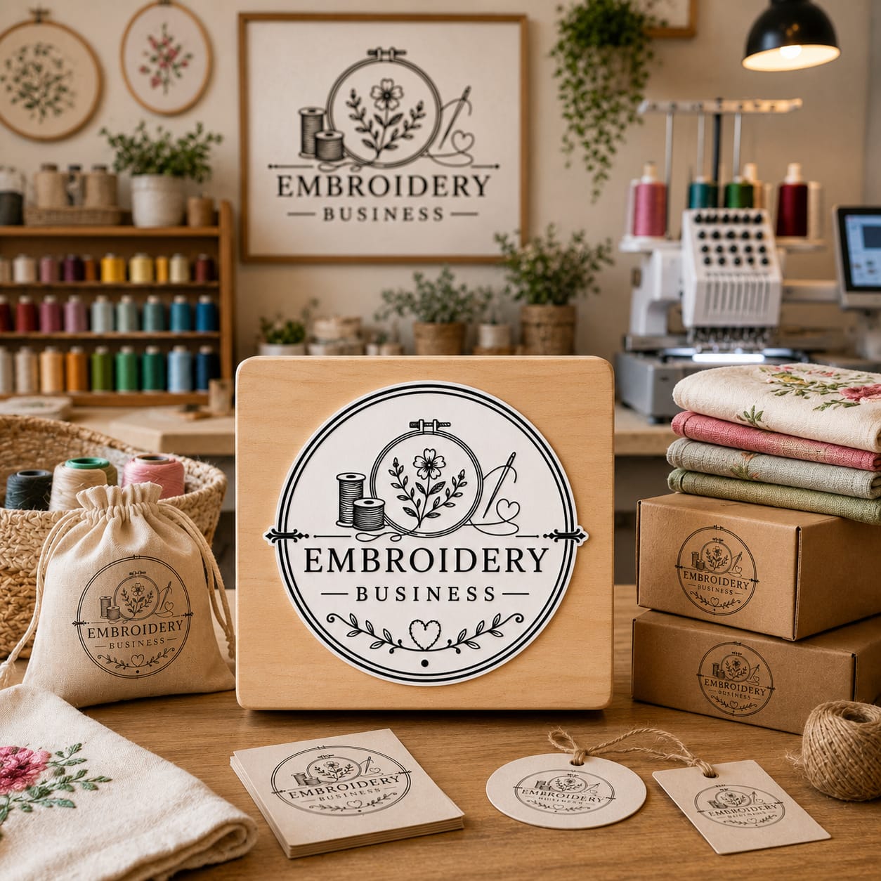 Big Custom Stamp for Embroidery Business | Logo Stamp – StampMyMark®