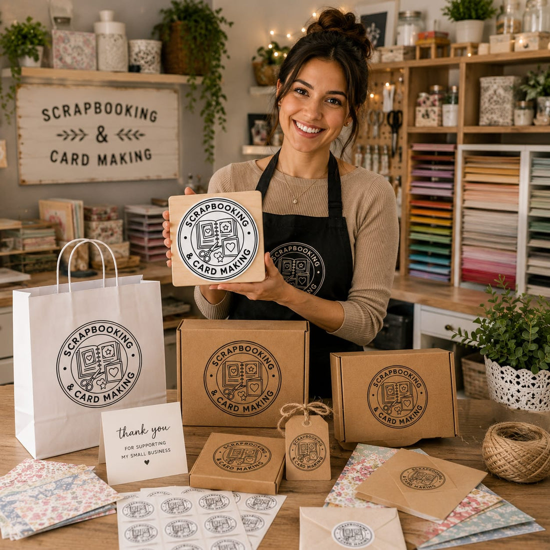Big Custom Stamp for Scrapbooking & Card Making | Logo Stamp – StampMyMark®