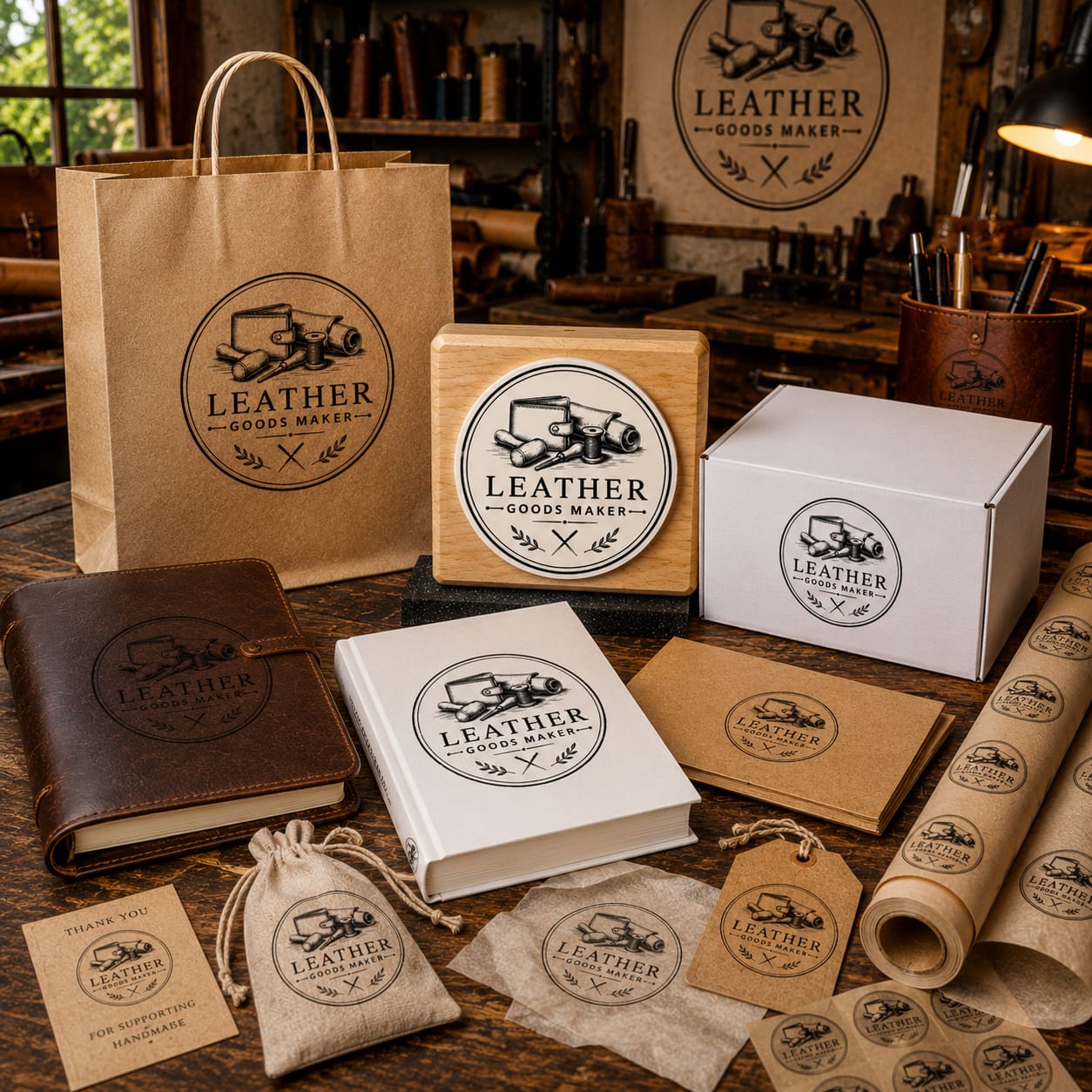 Big Custom Stamp for Leather Goods Maker | Logo Stamp – StampMyMark®