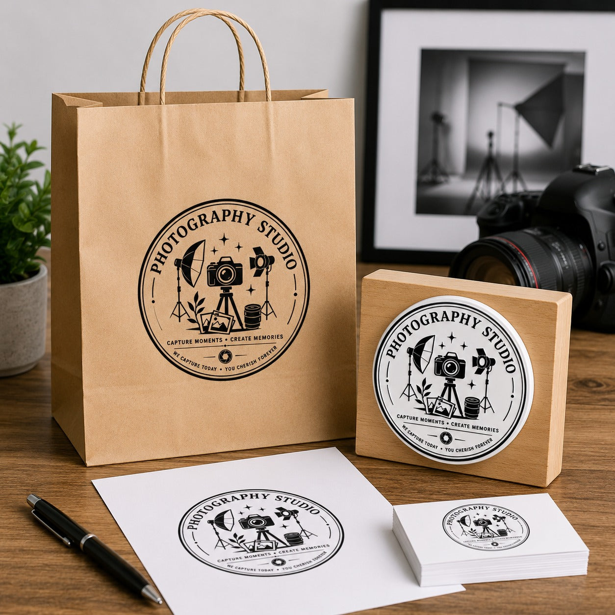 Big Custom Stamp for Photography Studio | Logo Stamp – StampMyMark®