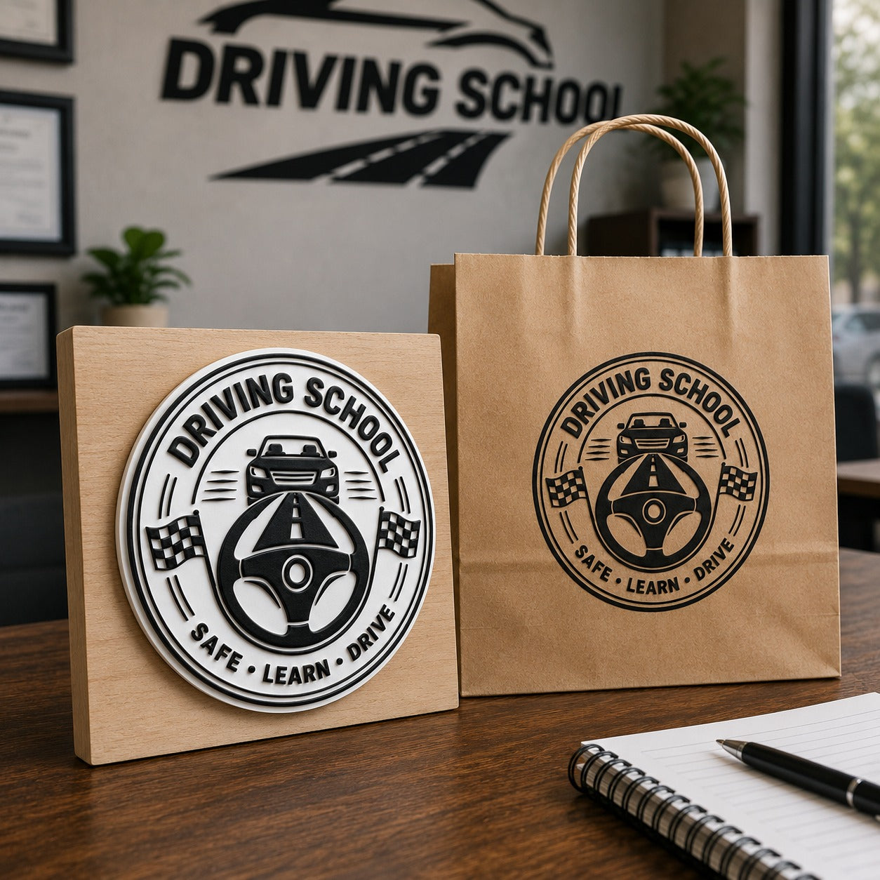 Big Custom Stamp for Driving School | Logo Stamp – StampMyMark®