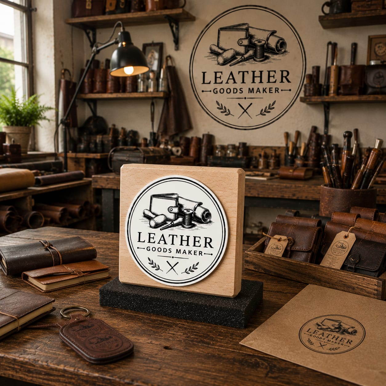 Big Custom Stamp for Leather Goods Maker | Logo Stamp – StampMyMark®