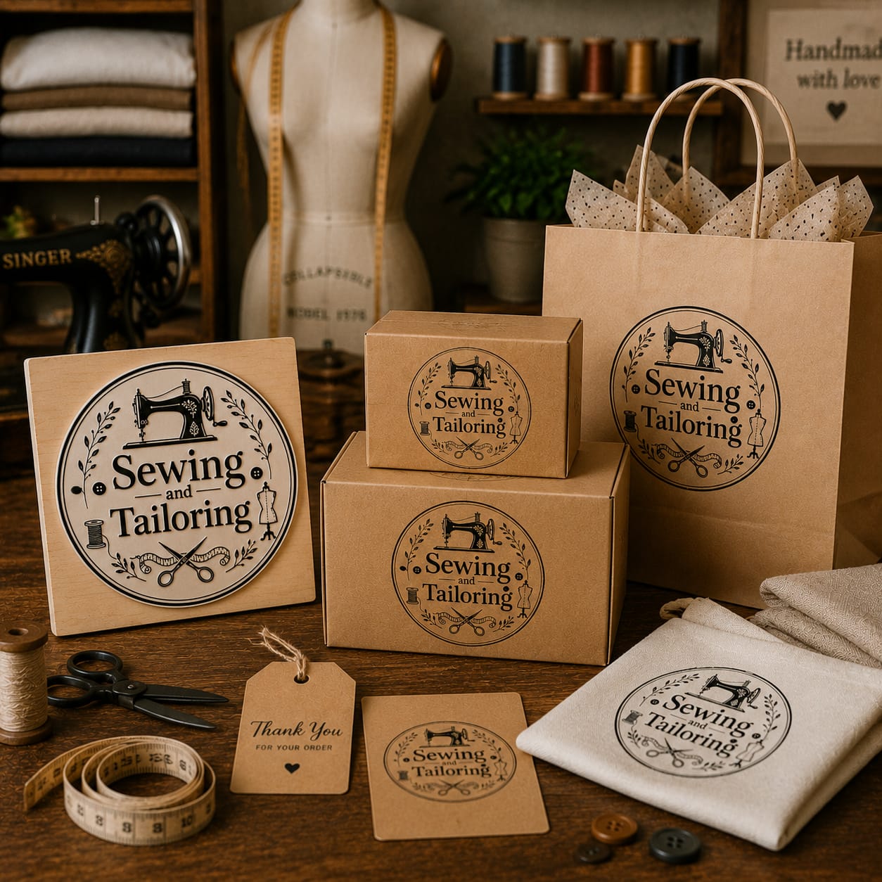 Big Custom Stamp for Sewing & Tailoring Business | Logo Stamp – StampMyMark®
