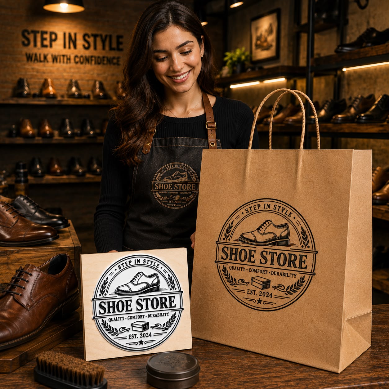 Big Custom Stamp for Shoe Store | Logo Stamp – StampMyMark®